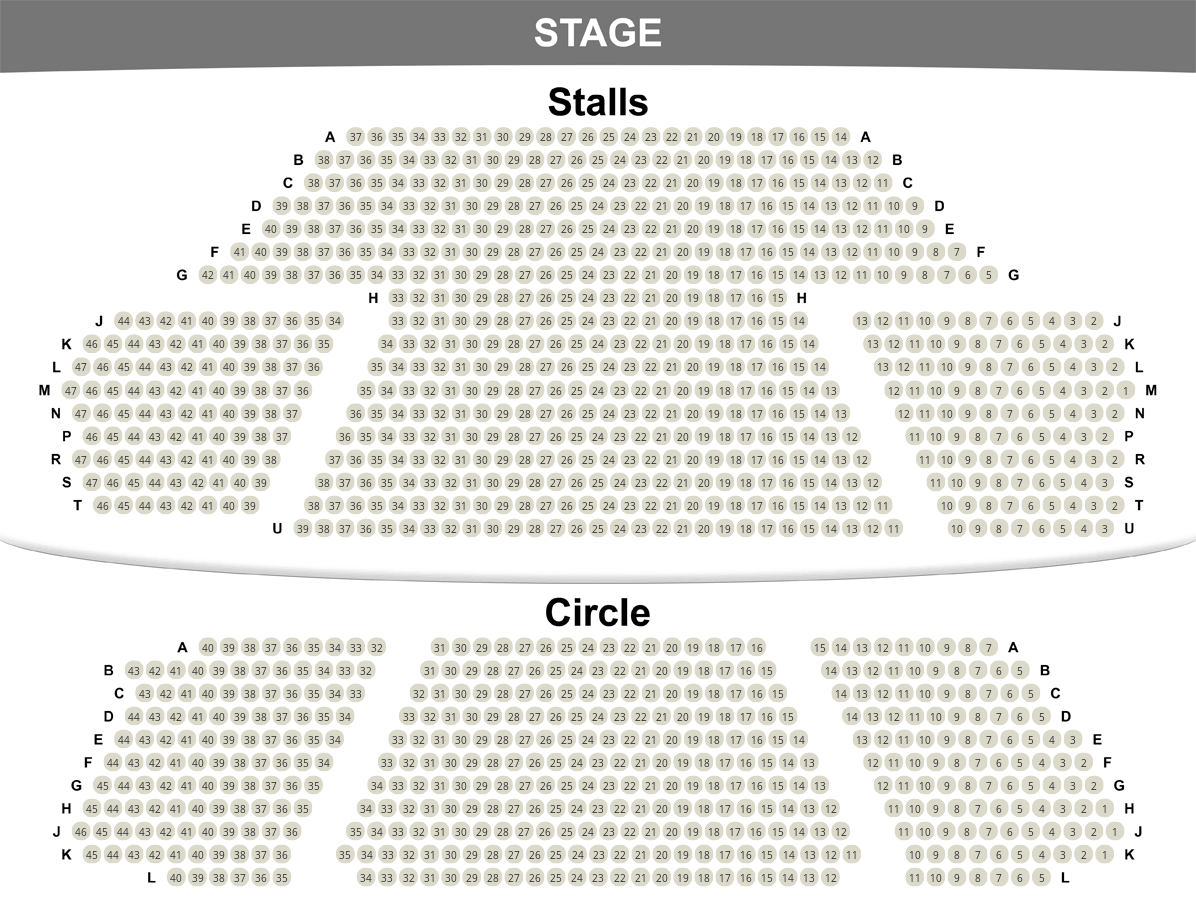 Plan de salle du Prince of Wales Theatre